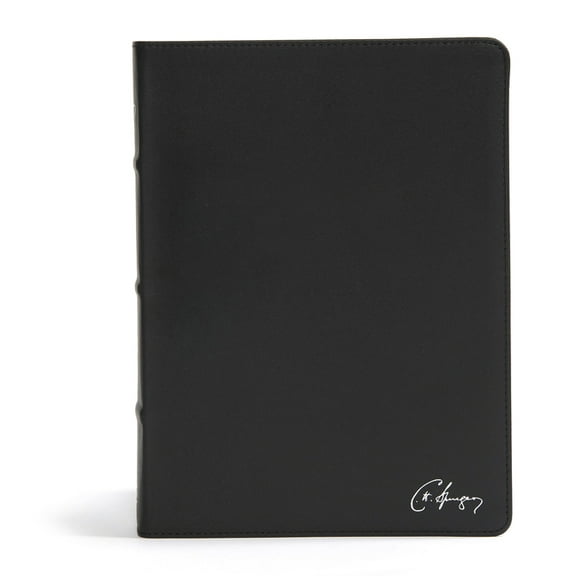CSB Spurgeon Study Bible, Black Genuine Leather, (Hardcover)
