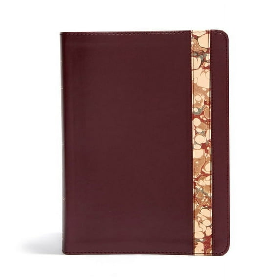 CSB Spurgeon Study Bible, Burgundy/Marble LeatherTouch® (Hardcover)