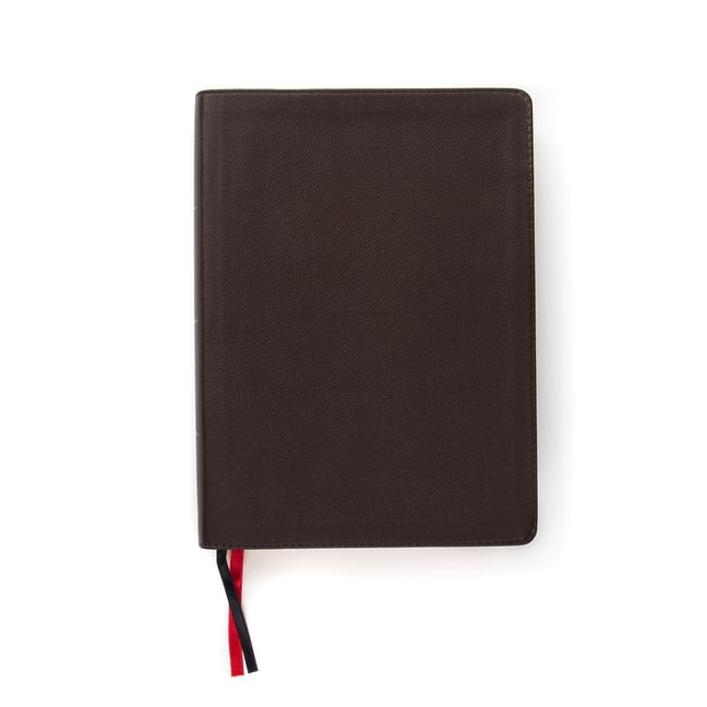 CSB BIBLES BY HOLMAN CSB Study Bible, Brown Genuine Leather, Indexed: Red Letter, Study Notes and Commentary, Illustrations, Ribbon Marker, S, (Hardcover)