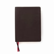 CSB Study Bible, Brown Genuine Leather, Indexed Red Letter, Study Notes and Commentary, Illustrations, Ribbon Marker, S, Hardcover