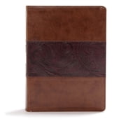 CSB Study Bible, Mahogany Leathertouch, Indexed Faithful and True, Hardcover