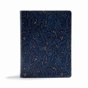 CSB Study Bible, Navy Leathertouch Faithful and True, Hardcover