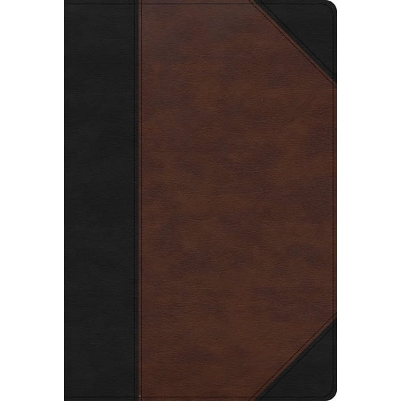 CSB Super Giant Print Reference Bible, Black/Brown Leathertouch, Indexed (Large Print) (Hardcover)