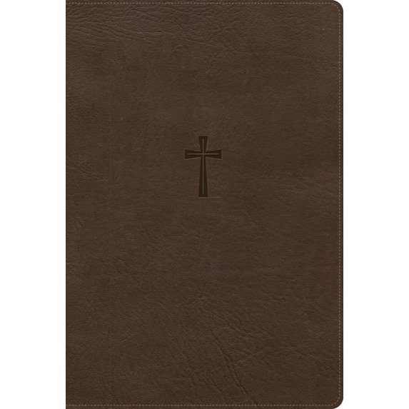 CSB Super Giant Print Reference Bible, Optimal Type, Digital Study Edition, Brown Leathertouch, (Hardcover)