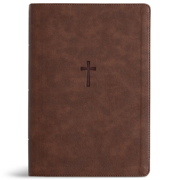CSB Super Giant Print Reference Bible, Optimal Type, Digital Study Edition, Brown Leathertouch, (Hardcover)