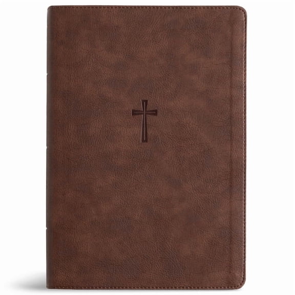 CSB Super Giant Print Reference Bible, Optimal Type, Digital Study Edition, Brown Leathertouch, Indexed, (Hardcover)