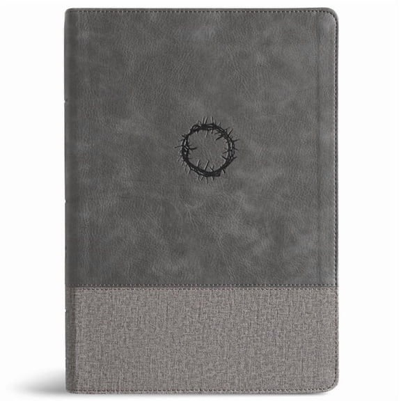 CSB Super Giant Print Reference Bible, Optimal Type, Digital Study Edition, Charcoal Leathertouch, (Hardcover)