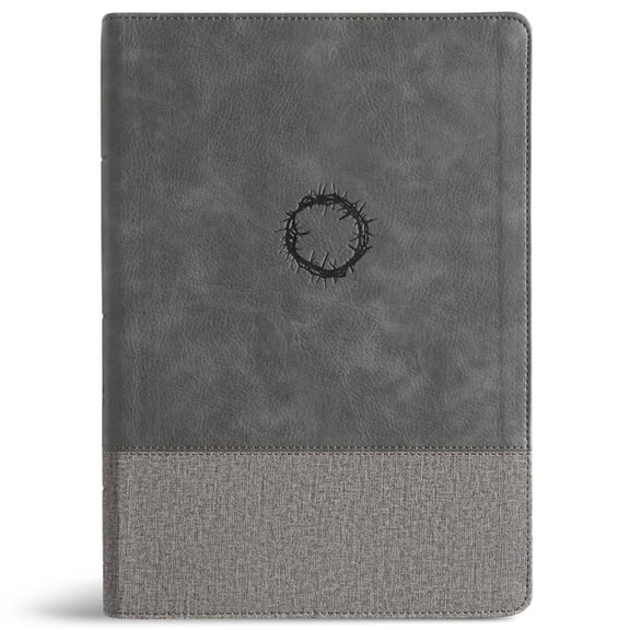 CSB Super Giant Print Reference Bible, Optimal Type, Digital Study Edition, Charcoal Leathertouch, (Hardcover)