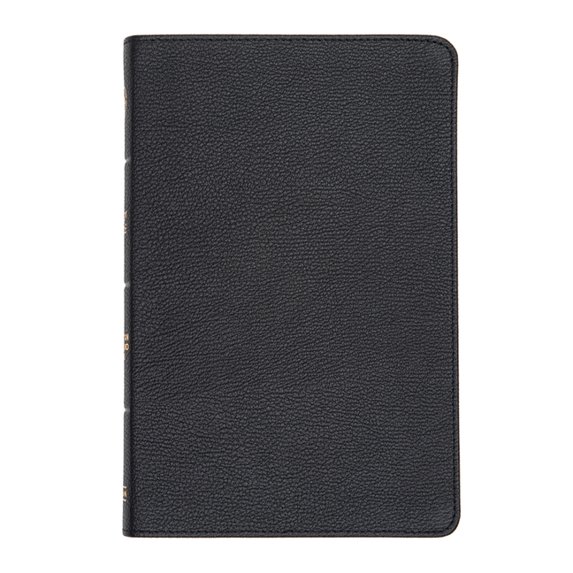 CSB Thinline Bible, Black Genuine Leather, Indexed, (Hardcover)