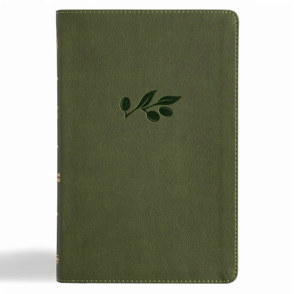 CSB Thinline Bible, Olive Leathertouch, (Hardcover)