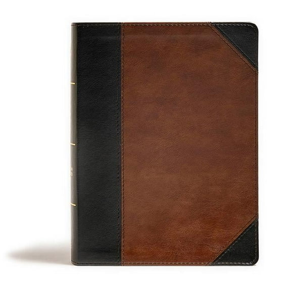 CSB Tony Evans Study Bible, Black & Brown Leather Touch