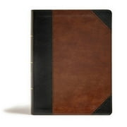 CSB Tony Evans Study Bible, Black/Brown Leathertouch, Indexed Study Notes and Commentary, Articles, Videos, Easy-To-Rea, Hardcover