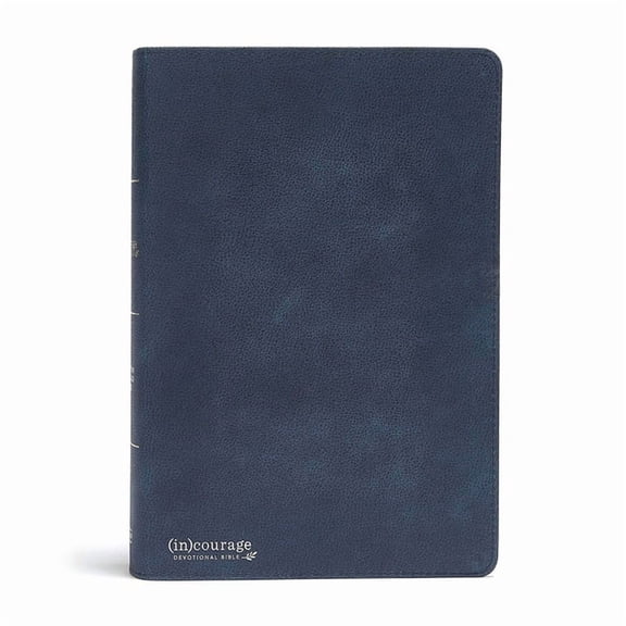 CSB (in)courage Devotional Bible, Navy Genuine Leather Indexed (Hardcover)