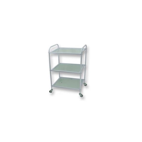 CSC Spa CM-3030 Glass Cart with 3 Shelves- 33.7 x 19 x 15 in.