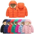 thumbnail image 1 of CSCHome 1-7Y Boys Girls Hooded down Jacket Toddler Winter Outerwear Lightweight Puffer Fake down Kids Cotton Coats, 1 of 9