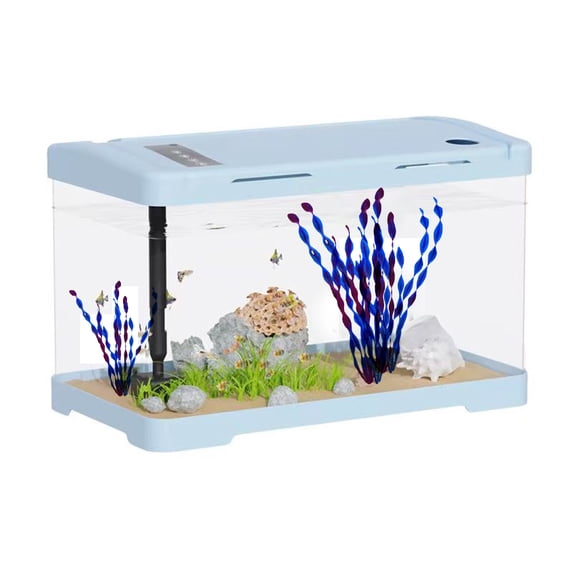 CSCHome 10 PCS Fish Tank Decorations Premium Aquarium Decorations Simulation Plants Fish Tank Accessories for Household and Office