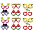 thumbnail image 1 of CSCHome 12 PCS Birthday Decoration Fruit Paper Glasses Outdoor Party Supplies Tropical Party Decor, 1 of 5