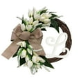 thumbnail image 1 of CSCHome 15 Inch Tulip Wreath Decorations, Fake Flower Mini Garland, House Decoration Hanging Suitable for Spring, Summer, Winter, Home, Wedding, Holiday Decoration, 1 of 4
