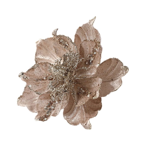 CSCHome 2PCS Simulation Flower, Suitable for Holiday Wedding Scene Arrangement Decorations(Champagne)