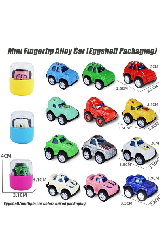 3-8 Toddlers Mini Alloy Car Toy with Hole Design, Can Add a Key Chain to Carry(Color Random)