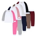 thumbnail image 1 of CSCHome 3 Months-13 Years Old Boys Girls Sweatshirt Pajamas Set for Kids Baby,Spring Fall Long Sleeve Sweatsuit Sleepwear Two-Piece,Round Neck Loungewear Outfit, 1 of 4