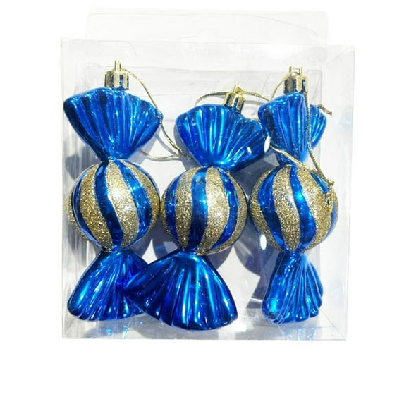 CSCHome 3 PCS Christmas Candy Ornaments Christmas Pretty Candy Hanging Ornaments, Reusable Christmas Decoration for Daily Party Decor