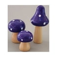 thumbnail image 1 of CSCHome 3 PCS Mushroom Decor Small Large Wooden Mushroom Party Decor with Spots Mushroom Decor, 1 of 5