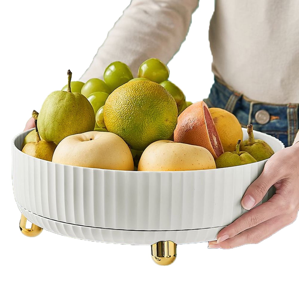 CSCHome 360° Swivel Makeup Organizer Cosmetic and Skincare Dresser