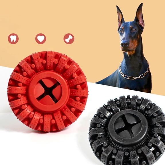 CSCHome 5.5" Chew Toys for Puppy Dogs, Natural Rubber Indestructible Dog Toys for Extra Long Interactive Play