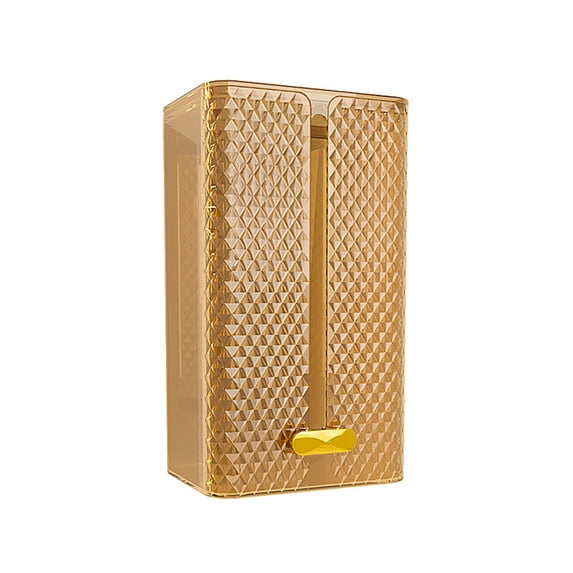 CSCHome 8.5x4.X4.9inch Paper Towel Box, Non-perforated Bathroom Wall Mounted Drawer (Yellow)