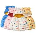thumbnail image 1 of CSCHome Baby Girls Boys Hooded Toddler Cotton Dress Warm Lined Coat Outer Clothing Bear Hoods Infant Outerwear 9M-5T, 1 of 6