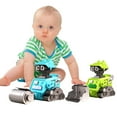 thumbnail image 1 of CSCHome Baby Toddler Engineering Car Toys 2 PCS Kids Press and Go Car Toys Mini Construction Vehicles Toys Excavator Drill Truck and Road Roller Preschool Car Toys, 1 of 6