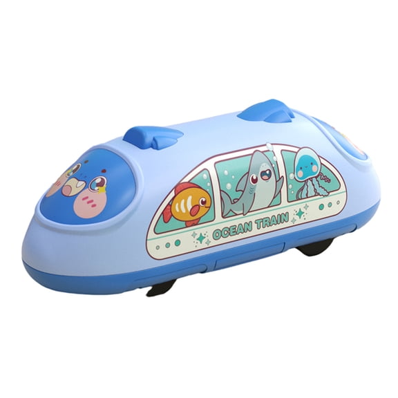 CSCHome Baby Toy High Speed Train Toys Modern Locomotives for Kids Toddle Boys Plastic Pull Back Toy Train Sets