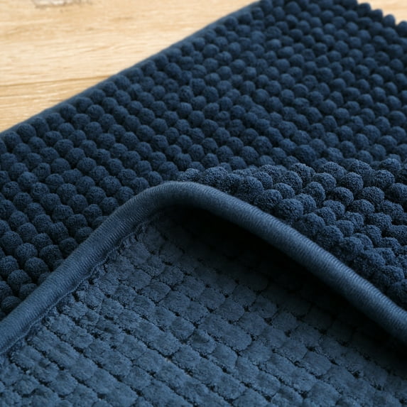 CSCHome Non-slip Bathroom Rug Furry Chenille Bath Rugs Washable Quick-Drying Floor Mats for Home Tub