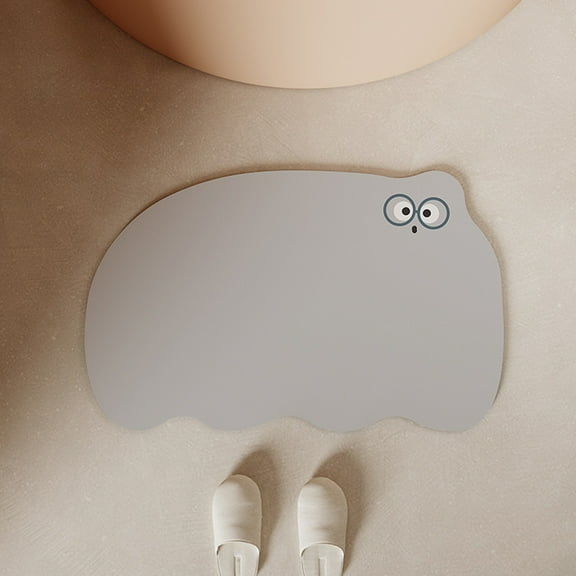 CSCHome Bathtub Mats Quick-Drying and Non-slip Diatomaceous Earth Soft Mat Bath Door Floor Mat Fun Bath Rugs