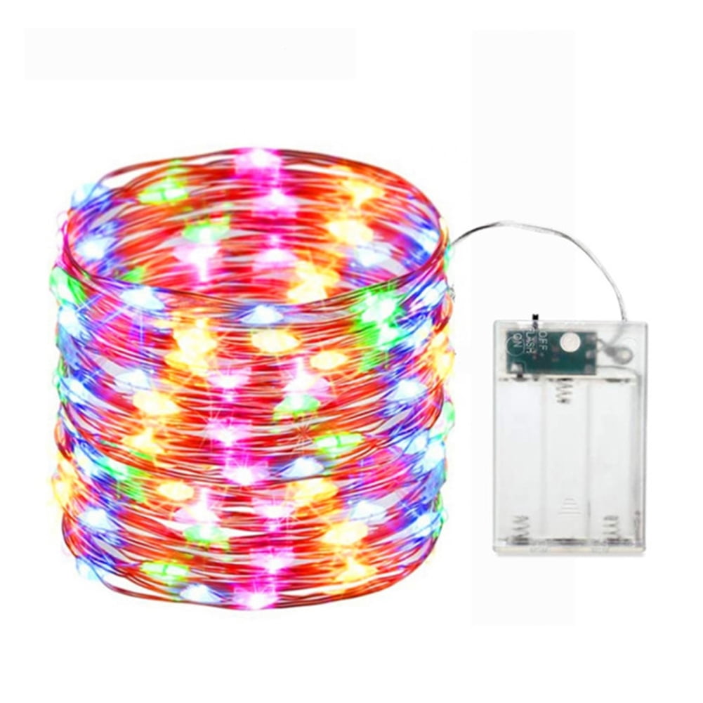 CSCHome Battery Powered String Lights LED Lights Flexible Copper Wire