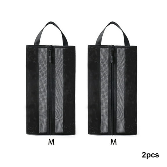 CSCHome Breathable Mesh Shoe Bags for Travel Shoe Storage Organizer Shoe Pouch with Zipper Convenient Handheld Design, More Convenient for Traveling