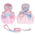 thumbnail image 1 of CSCHome Cat Harness Cat Harness and Leash Set Puppy Harness Puppy Leash Bow Pet Chest Strap Back Princess Yarn Dress for Cats Kitten Puppy, 1 of 5