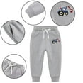 thumbnail image 1 of CSCHome Christmas Boys Girls Sweatpants for Kids Toddler Thickened Cotton Jogger Pants with Digger Embroidery Sweatpants for 1-12Y, 1 of 7