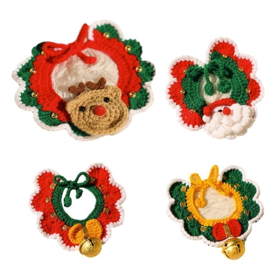 CSCHome Christmas Cat Collar Pet Collar Adjustable Safety Cat Collar Collar Bell Collar