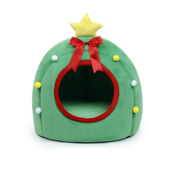 CSCHome Christmas Cat House Pet House Indoor Cat Bed Good Workmanship, Wear-Resistant and Durable, Not Easy to Deformation for Cat Kitten and Small Pet