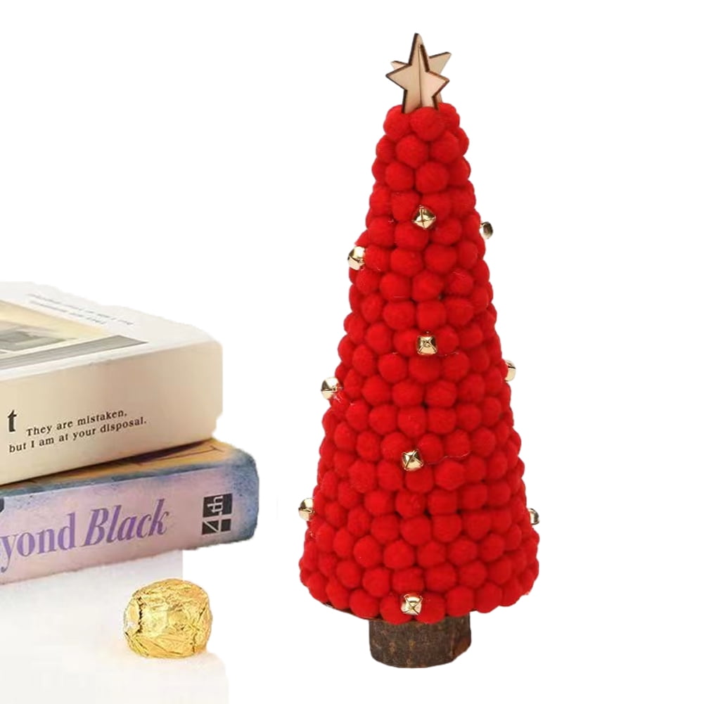 CSCHome Christmas Decoration Artificial Wood Christmas Table