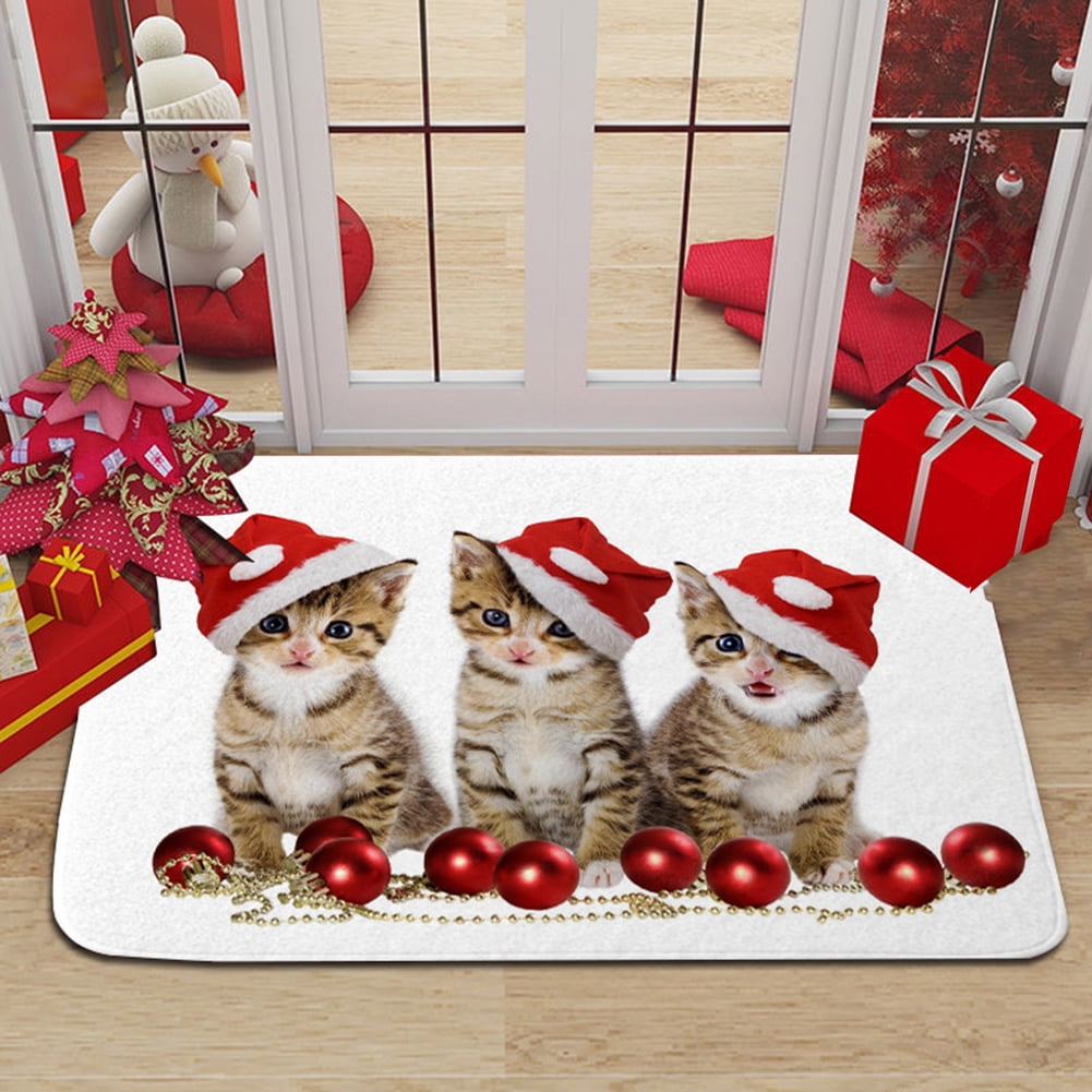 CSCHome Christmas Personalized Door Mats Animal Pattern Floor Rugs ...
