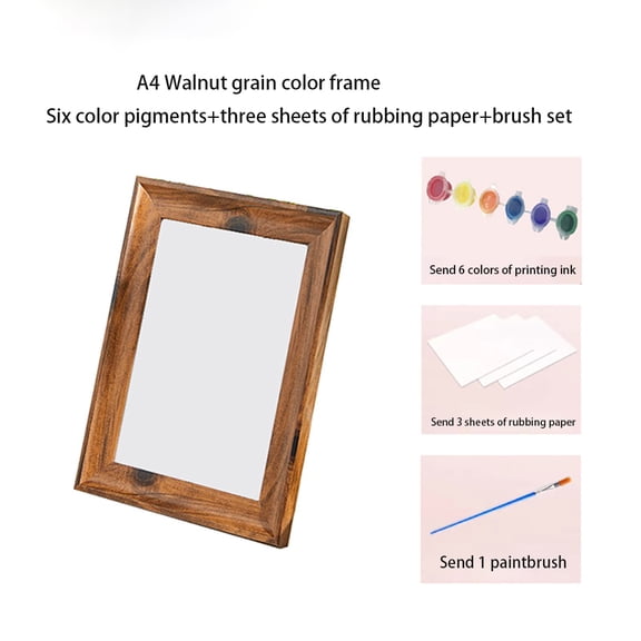 CSCHome DIY Handmade Couple Handprint Picture Frame Wall Hanging Souvenir Wall Decorations 8.3*8.3inch