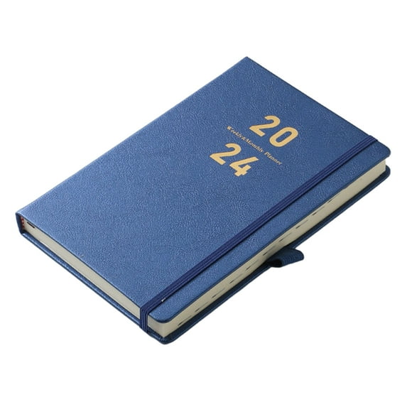 CSCHome Daily Planner 2023-2024, Planner Notebook Hard Cover A5 to Improve Time-Management for Student Office Workers