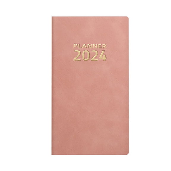 CSCHome Daily Planner 2023-2024, Planner Notebook to Improve Time-Management with Knitted Bookmark Strap for Student Office Workers
