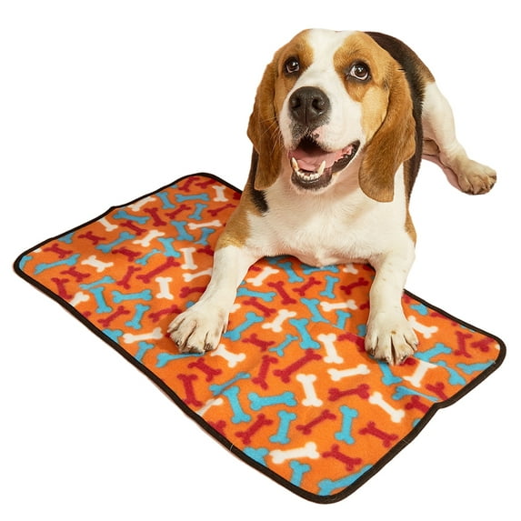 CSCHome Dog Bed, Washable Puppy Pads Cute Print Dog Sleeping Pads Super Soft and Warm Cat Pads for Bedroom, Dog Cage, Car Seat