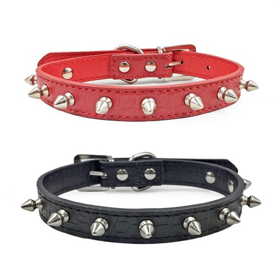 CSCHome Dog Collar Dog Spiked Collar 2PCS Can Protect Your Dog Fashion and Beautiful Pet Collar Suitable for Parties, Festivals, Daily Use, Weddings, Photo Shoots, Traveling