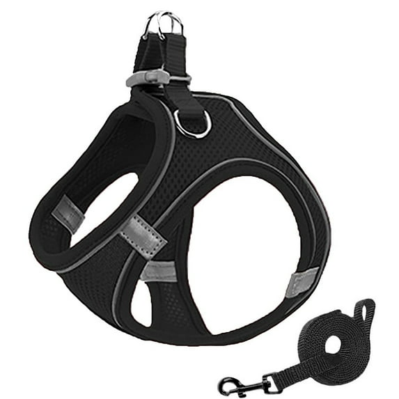 CSCHome Dog Harness and Leash for Walking Kitten Escape Harness Adjustable Reflective Puppy Undershirt Harness Breathable Pet Harness for Kitten Puppy