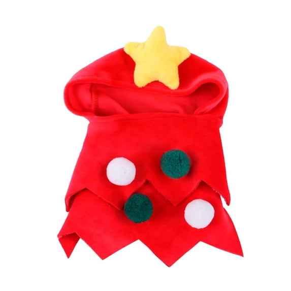 CSCHome Dog Pajamas, Cute Christmas Dress up Soft Cotton Onesie, For Cats and Dogs (L Red)